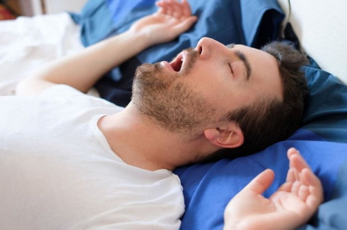 loud snoring caused by sleep apnea